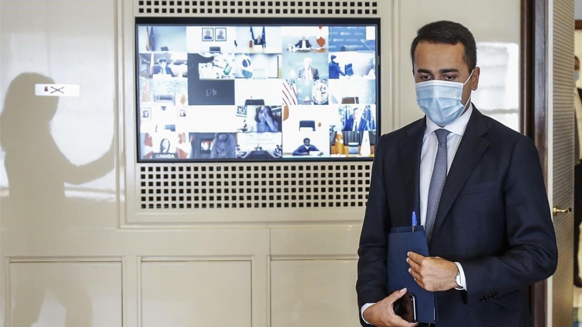 El ministro de Exteriores y líder del M5S, Luigi di Maio.