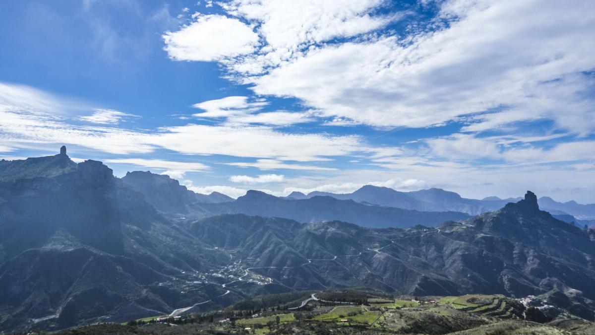 Vistas de la cumbre de Gran Canaria.
