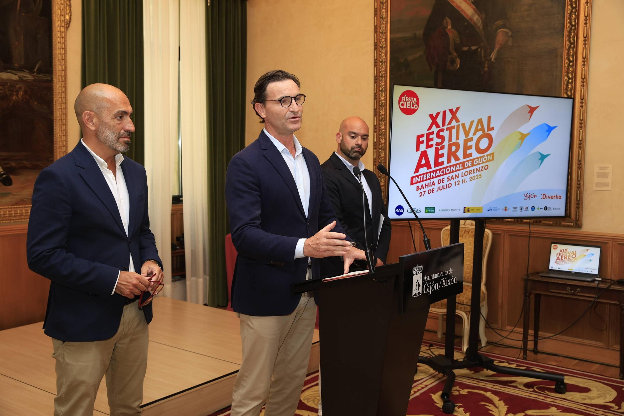 La presentación del Festival Aéreo de Gijón, en imágenes