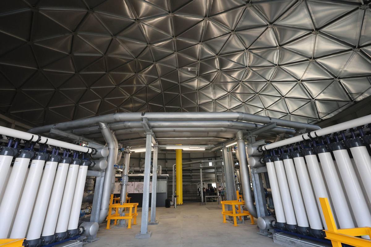 Instalaciones de la potabilizadora viguesa de ETAP de O Casal