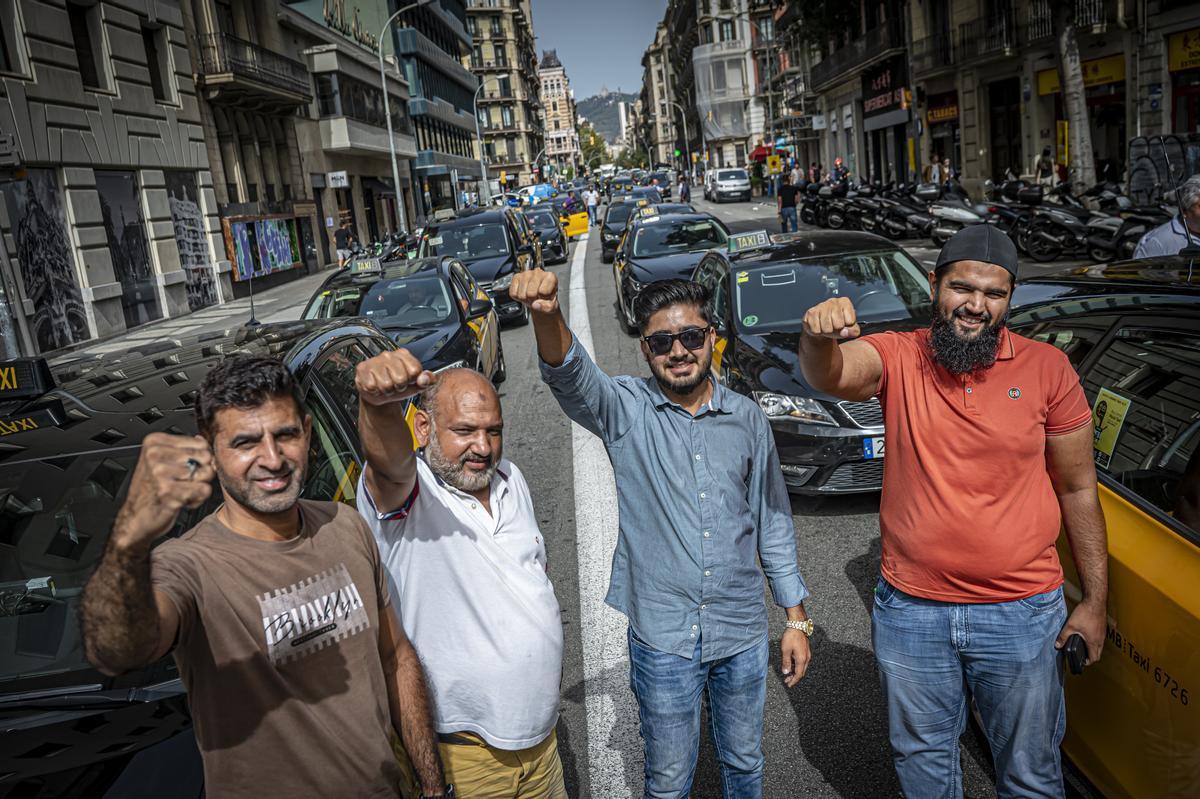 El sector del taxi volvió este martes a las movilizaciones