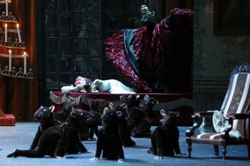 Dancers of the opera ballet perform during the rehearsal of Peter Ilyich Tchaikovsky's "The Nutcracker" at the state opera in Vienna
