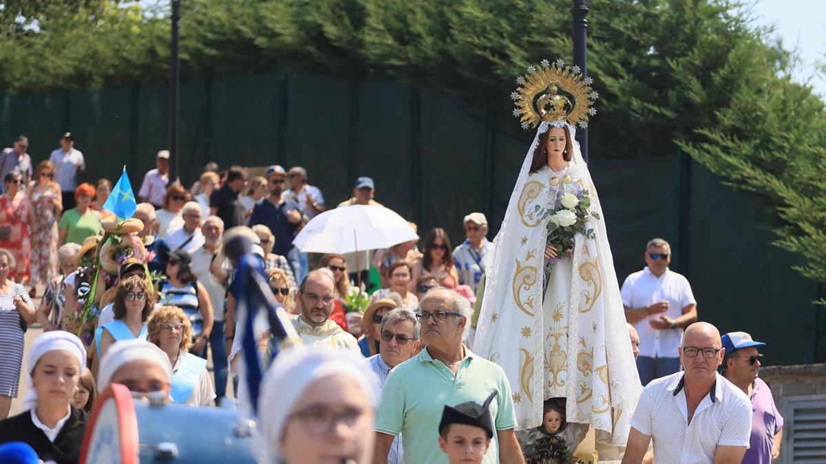 Procesión durante las fiestas de Nuestra Señora de la Asunción el año pasado.
