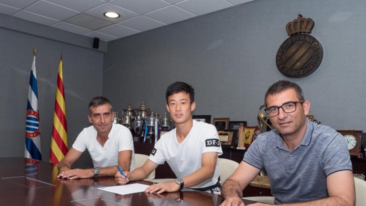 Aokai Zhang, nuevo jugador del juvenil A del Espanyol