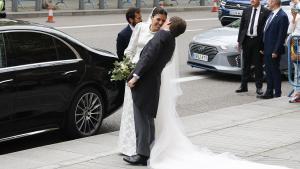 José Luis Martínez-Almeida y Teresa Urquijo sale de la iglesia del Sagrado Corazón y San Francisco de Borja recién casados.