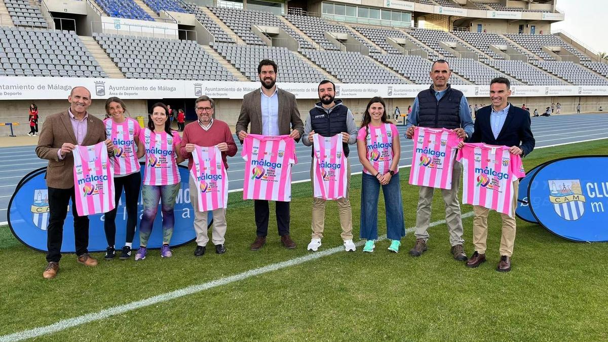 Presentación Camiseta Solidaria del Atletismo Málaga.