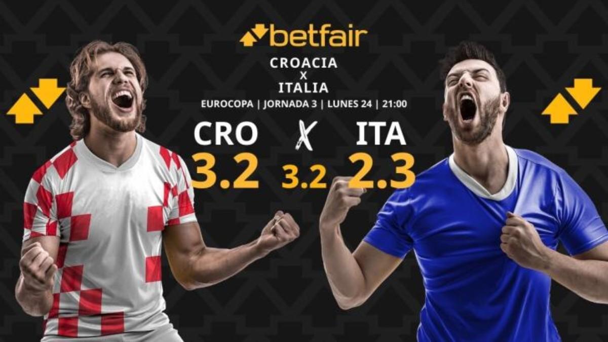 Pronósticos Croacia vs. Italia: horario, TV, estadísticas y clasificación