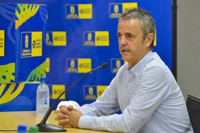 09-07-2020 LAS PALMAS DE GRAN CANARIA. Presentación oficial de Willy Villar y Porfi Fisac, nuevos director deportivo y entrenador del Herbalife Gran Canaria. Fotógrafo: ANDRES CRUZ  | 09/07/2020 | Fotógrafo: Andrés Cruz