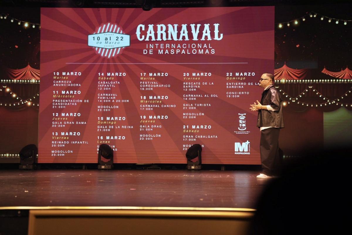 Presentación del Cartel y calendario del Carnaval Internacional de Maspalomas 2026