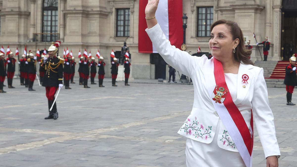 La presidenta de Perú, Dina Boluarte