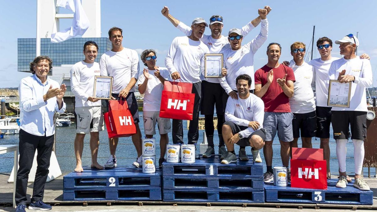 Podio del Campeonato de España de J70.