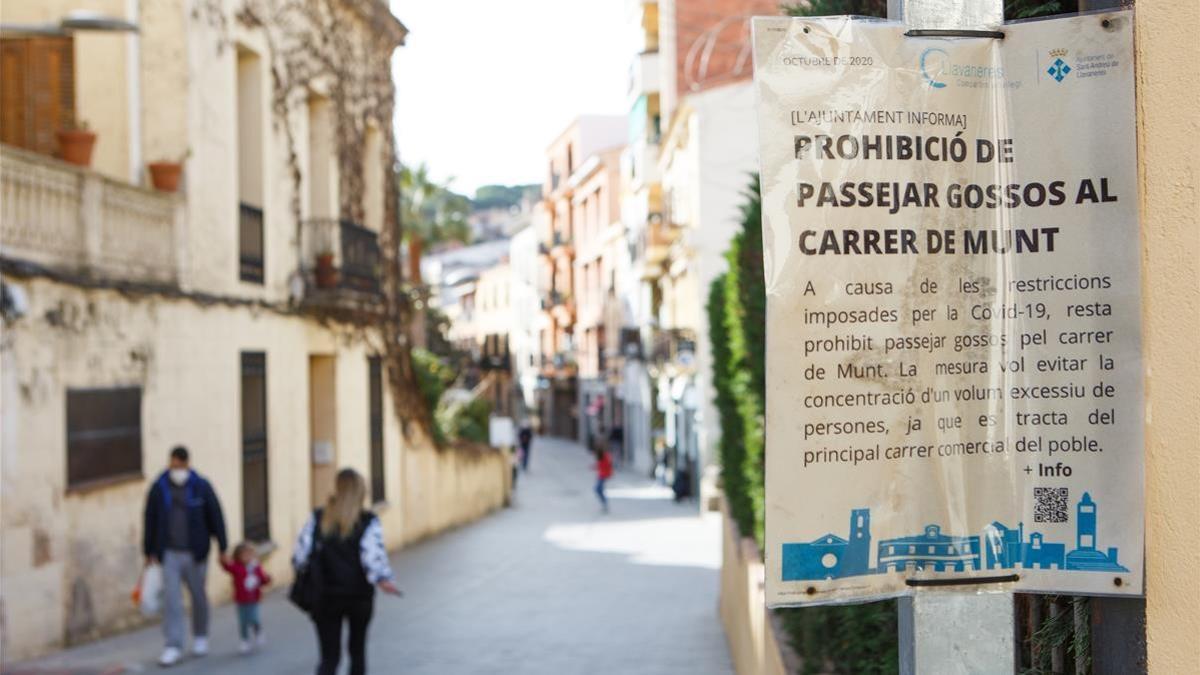 3 2 2021 - Sant Andreu de Llavaneres - zona centro - c de Munt - reportage elecciones - Foto Anna Mas