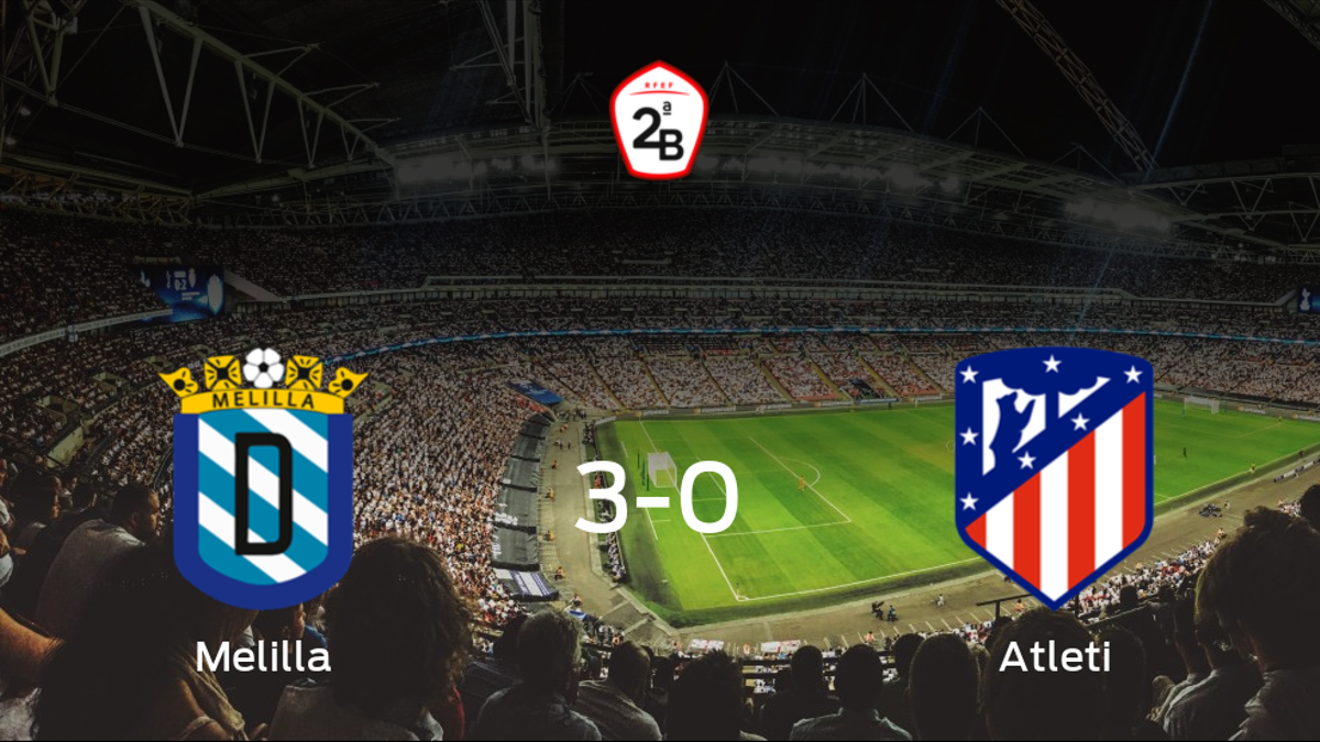 El Melilla golea en su feudo al Atlético B (3-0)