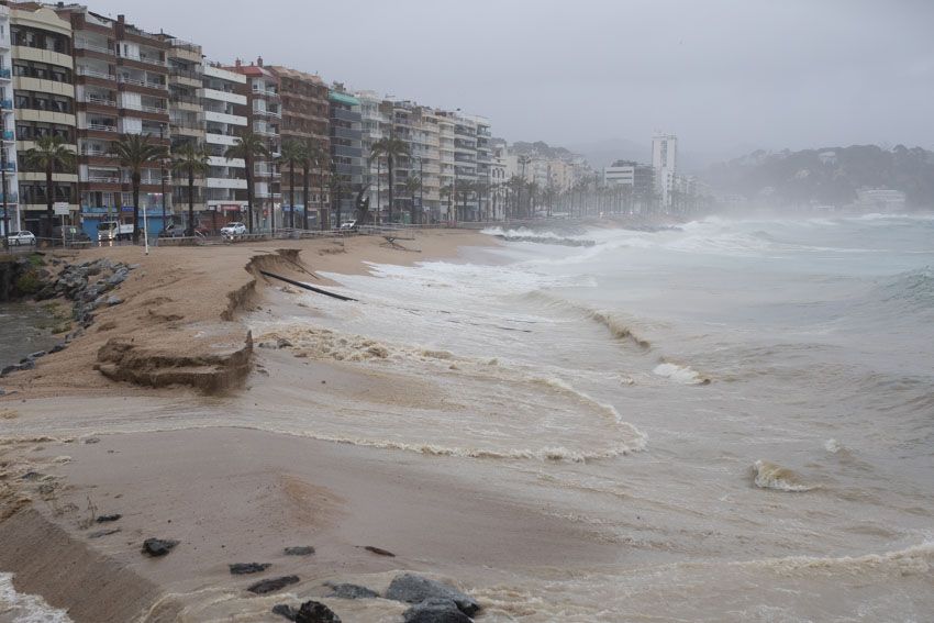 Temporal marítim a Lloret de Mar i Blanes