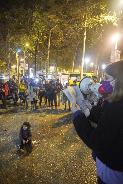 Concentració de la Plataforma Feminista de Girona