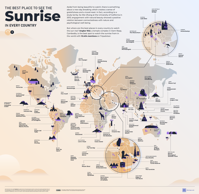 Mapa amanecer mundo