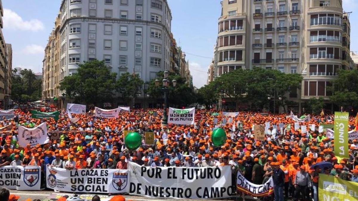 Imagen de archivo de la manifestación de 2018