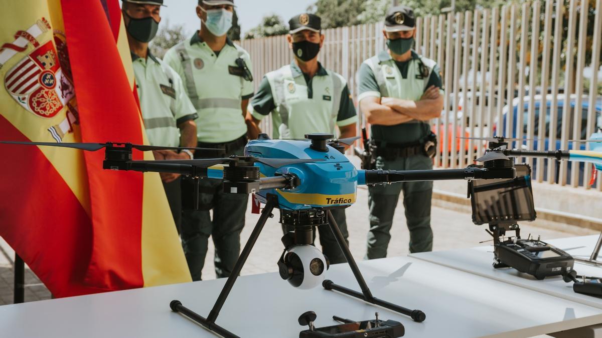 La presentación de los drones adquiridos por la Dirección General de Tráfico para Baleares