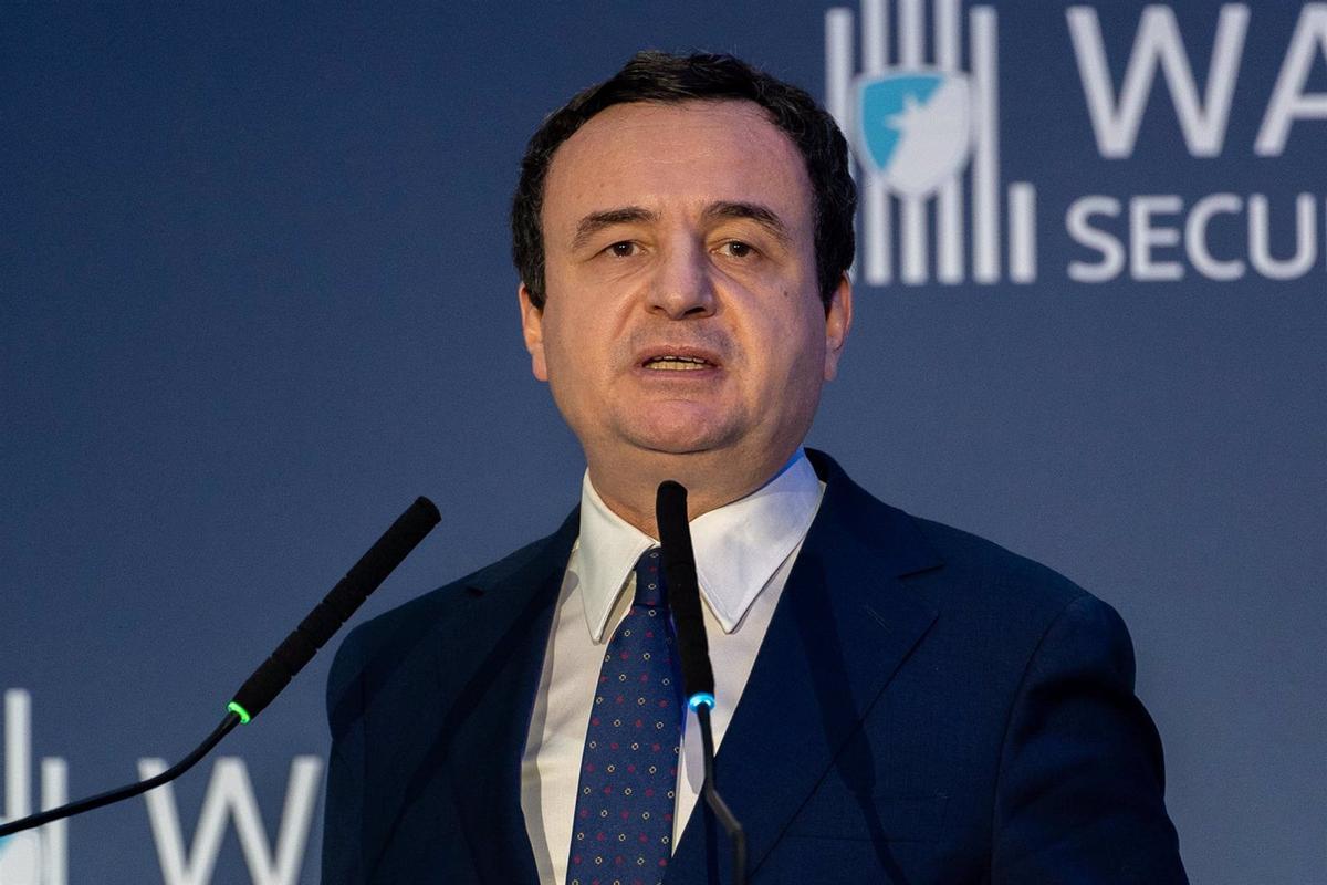 Imagen de archivo del primer ministro de Kosovo, Albin Kurti.