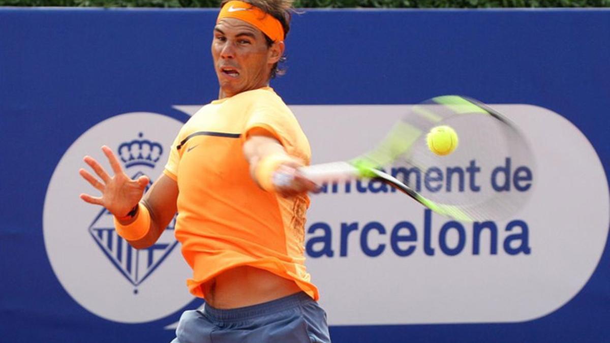 Rafa Nadal tuvo un cómodo debut en el Barcelona Open Banc Sabadell