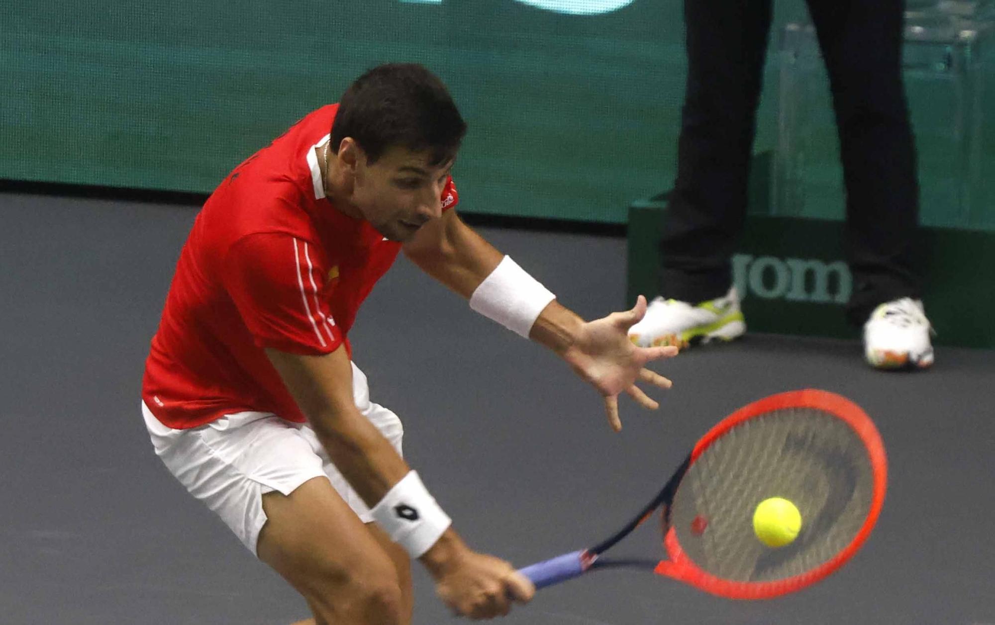 Segunda jornada de Copa Davis, ya con Djokovic entrenando en L´Alqueria