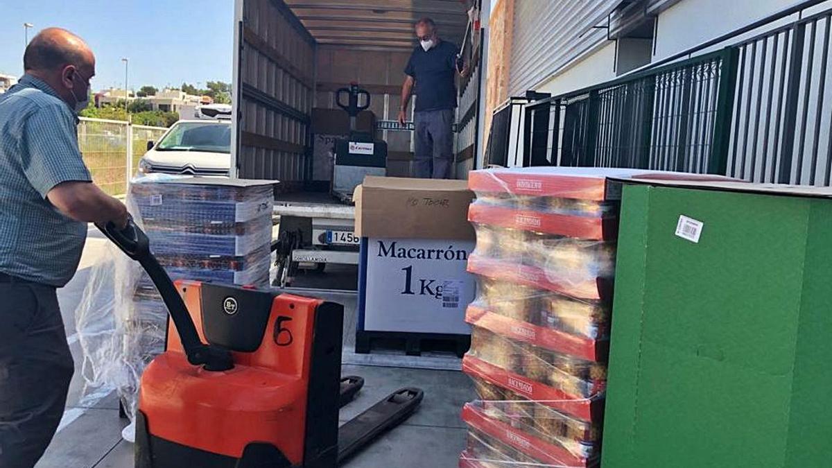 Donaciones de Mercadona a Cáritas de Ibiza.