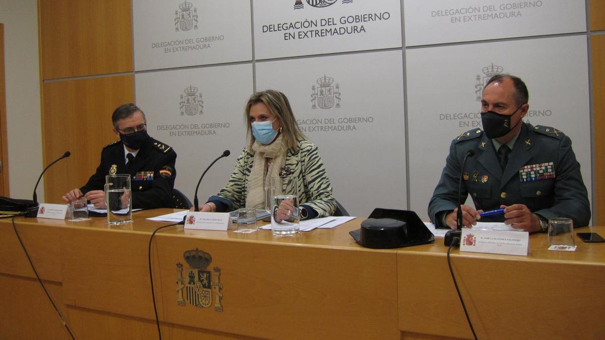 Alfredo Garrido, Yolanda García Seco y Gómez Salinero, ayer.