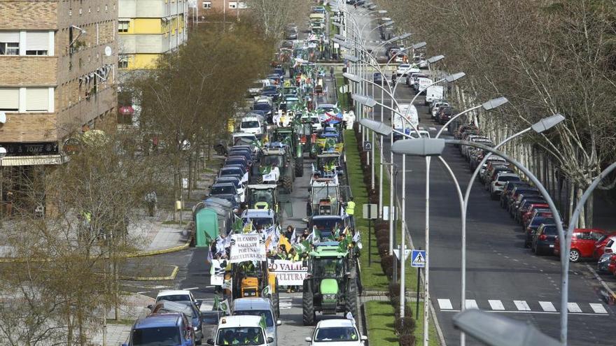 Manifestación de agricultores en Ponferrada.