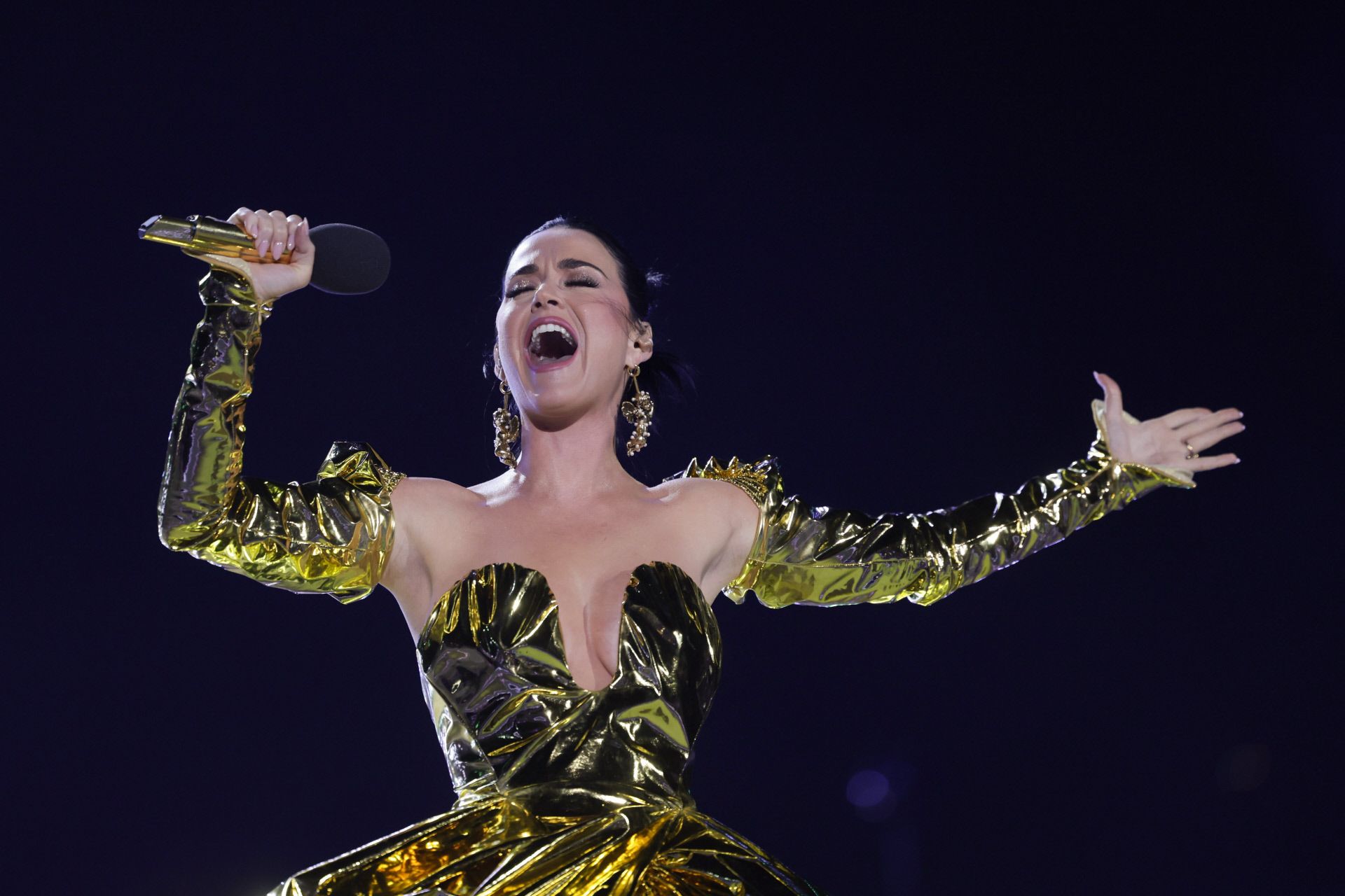 Katy Perry en el concierto de coronación