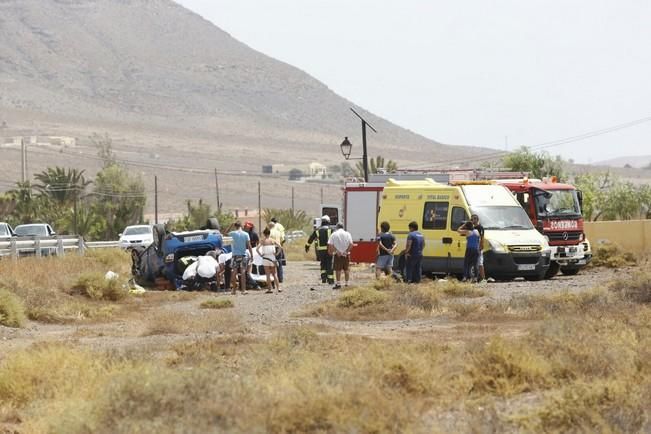 Choque entre dos automóviles en Fuerteventura