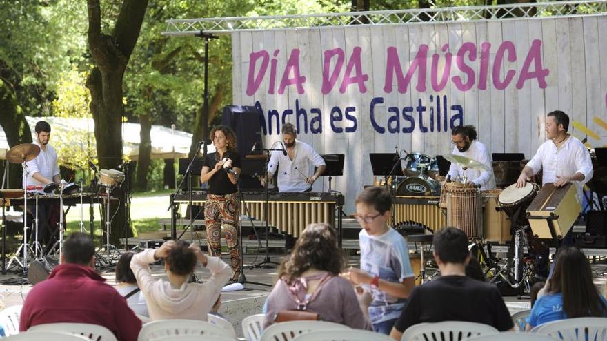 Concierto de Odaiko, en el Día da Música del año pasado, dedicado a Castilla.