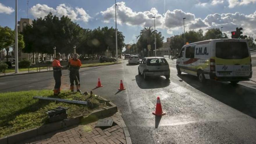 El cruce donde fue el accidente, en la avenida de la Libertad.