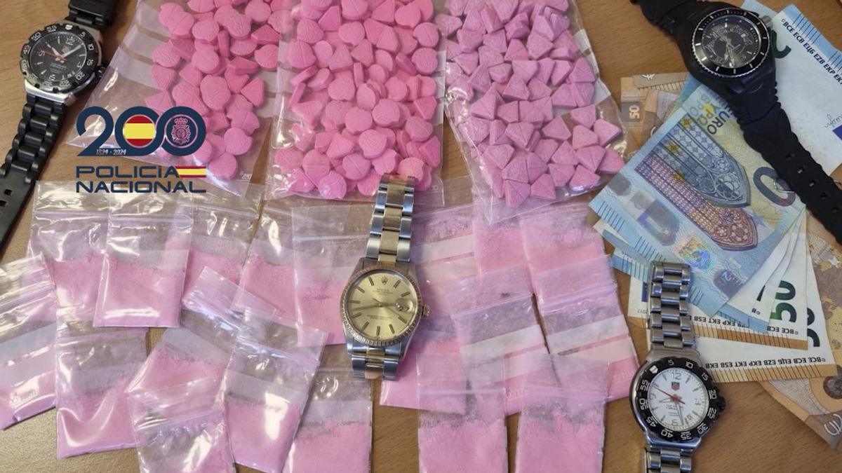 Imagen de archivo del tusi, la cocaína rosa.