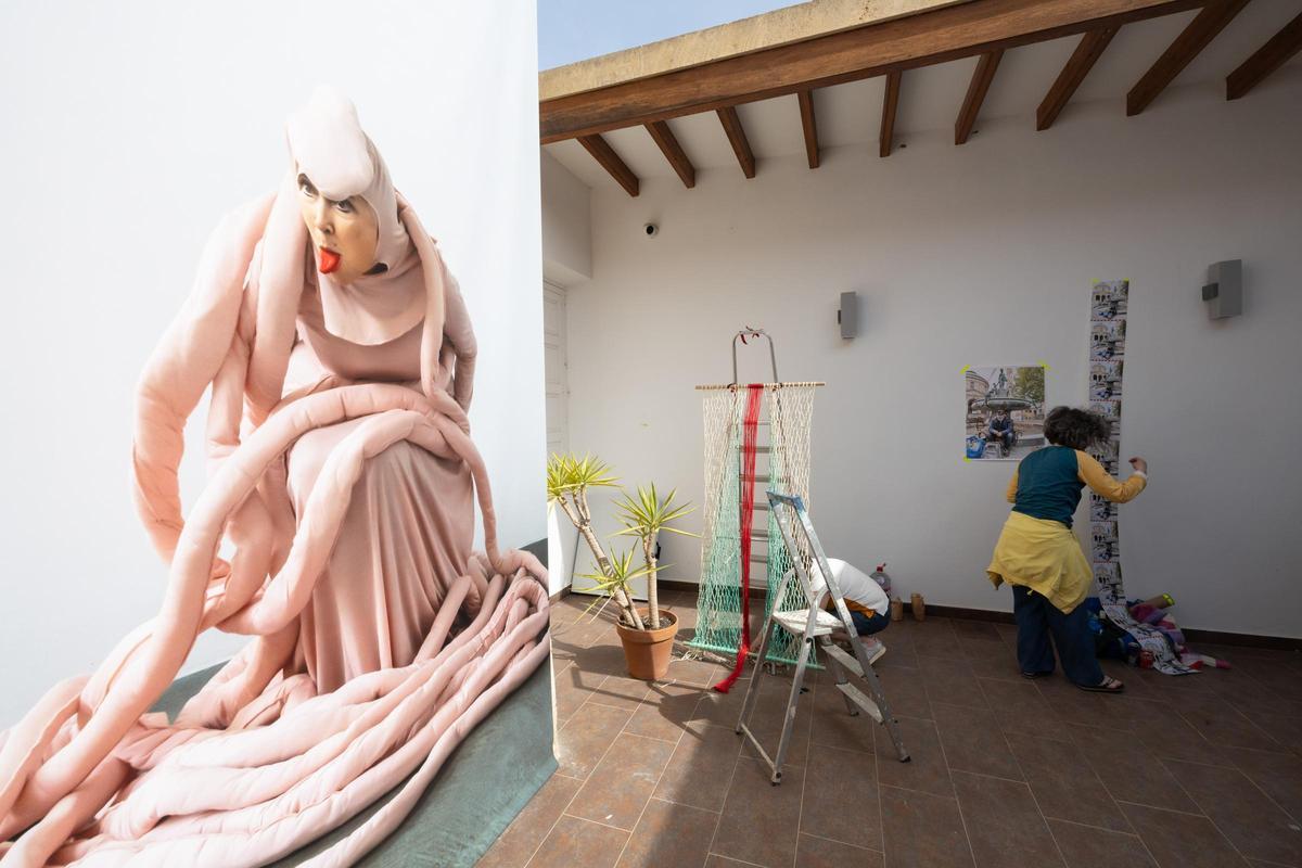 Faro de ses Coves Blanques en la exposición 'En Tránsito' hace dos años