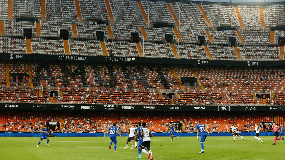 Valencia - Getafe: el estreno de Liga, en imágenes