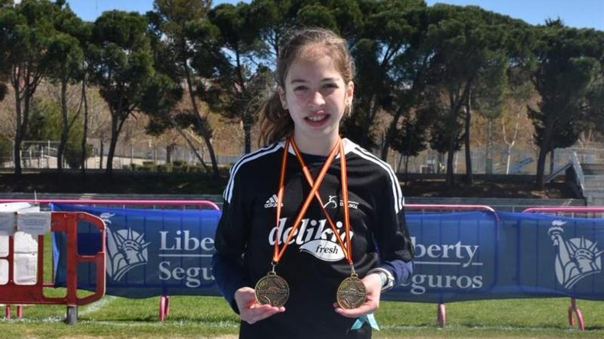 Carla Santoro, con sus medallas.