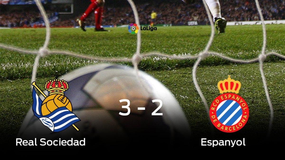 Victoria 3-2 de la Real ante el Espanyol