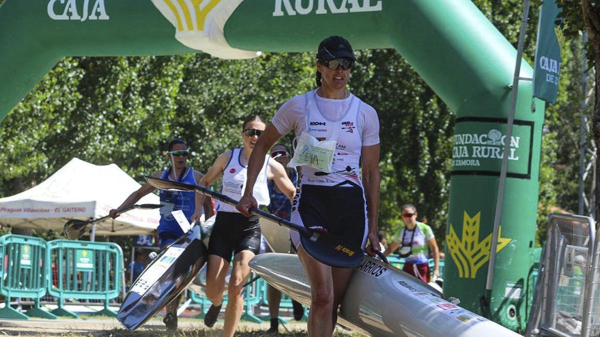 Eva Barrios, liderando una prueba anterior en Zamora.