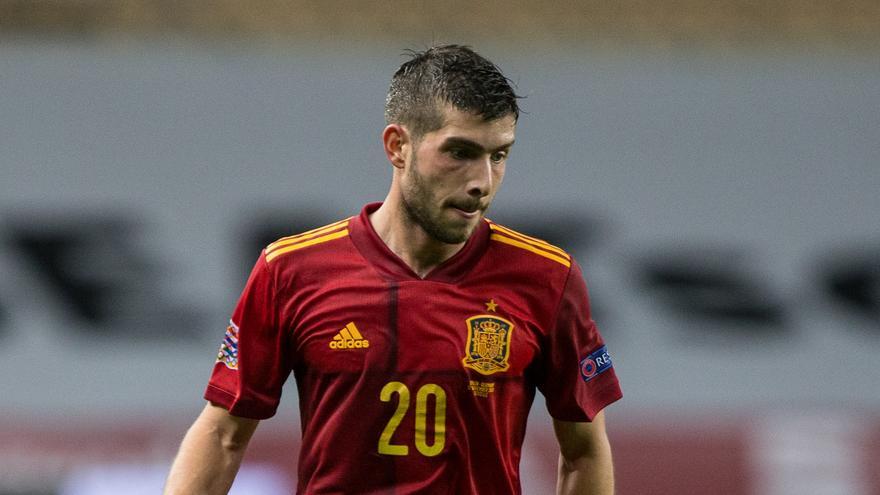 Sergi Roberto con la selección española en un partido de la Nations League.