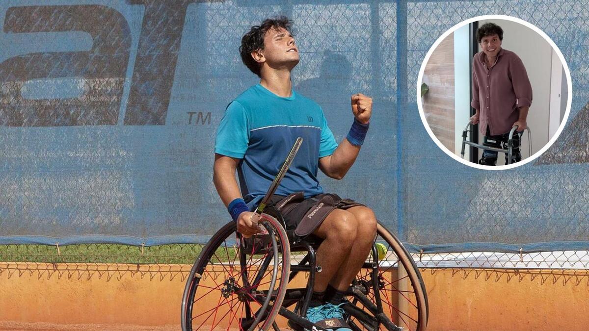 Cisco García conmueve al volver a caminar una década después del accidente que le cambió la vida