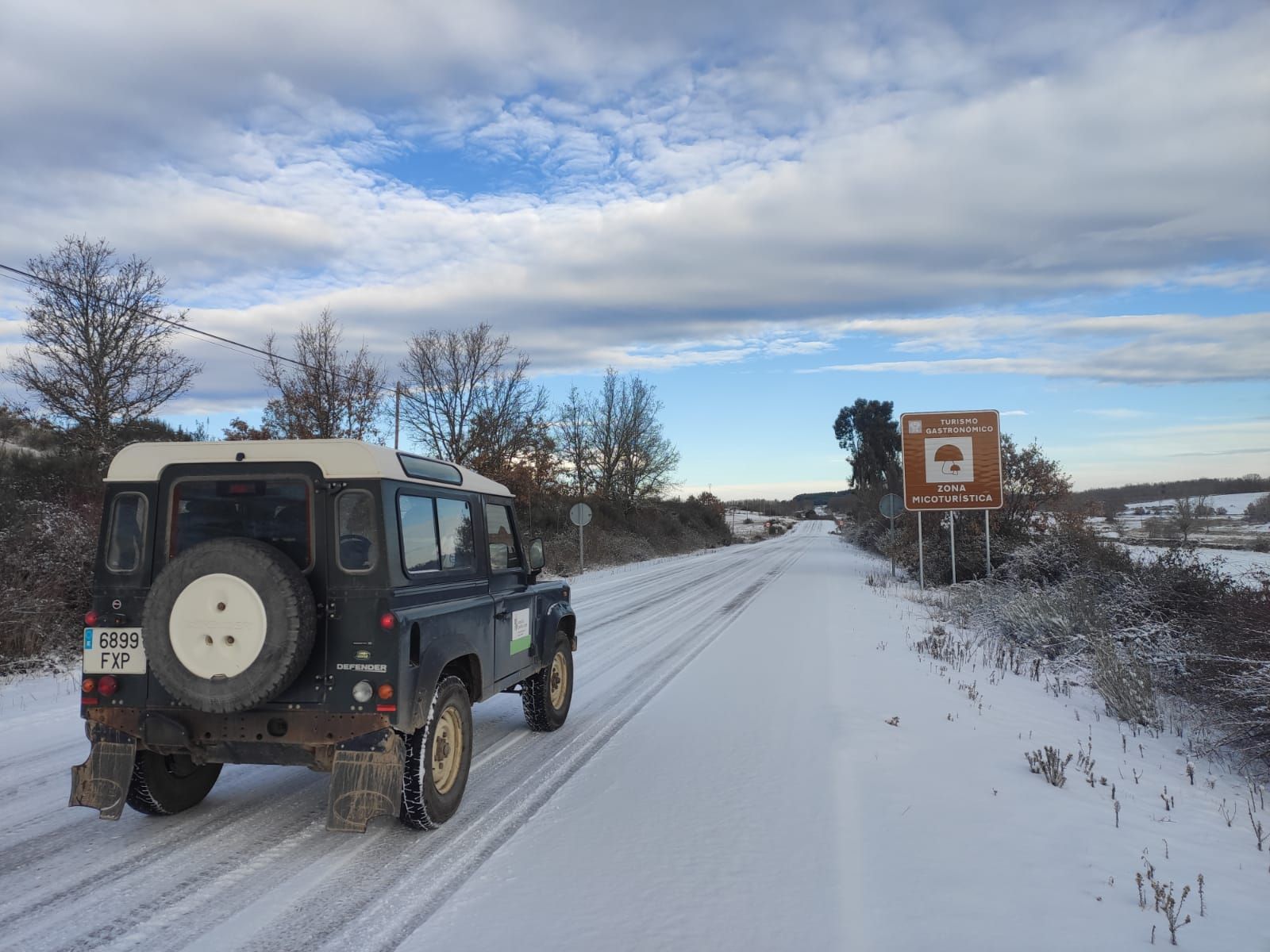 La nieve del temporal Filomena llega a Aliste