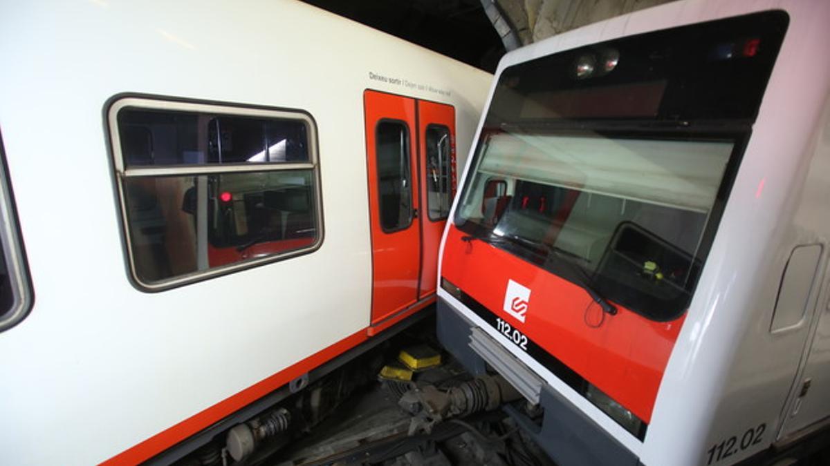 Un tren descarrilado el pasado 19 de julio.