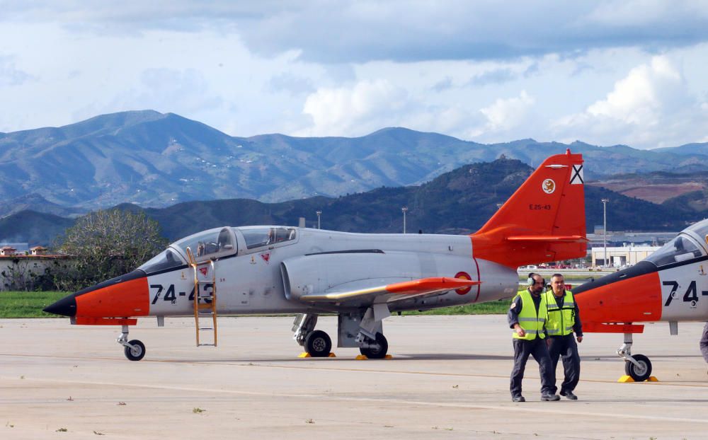 Los mejores pilotos de combate se reúnen en Málaga para mejorar sus habilidades y entrenarse al mando de los F-18