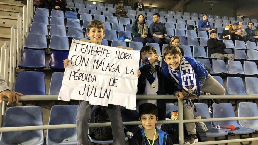 Pancarta de apoyo a Julen