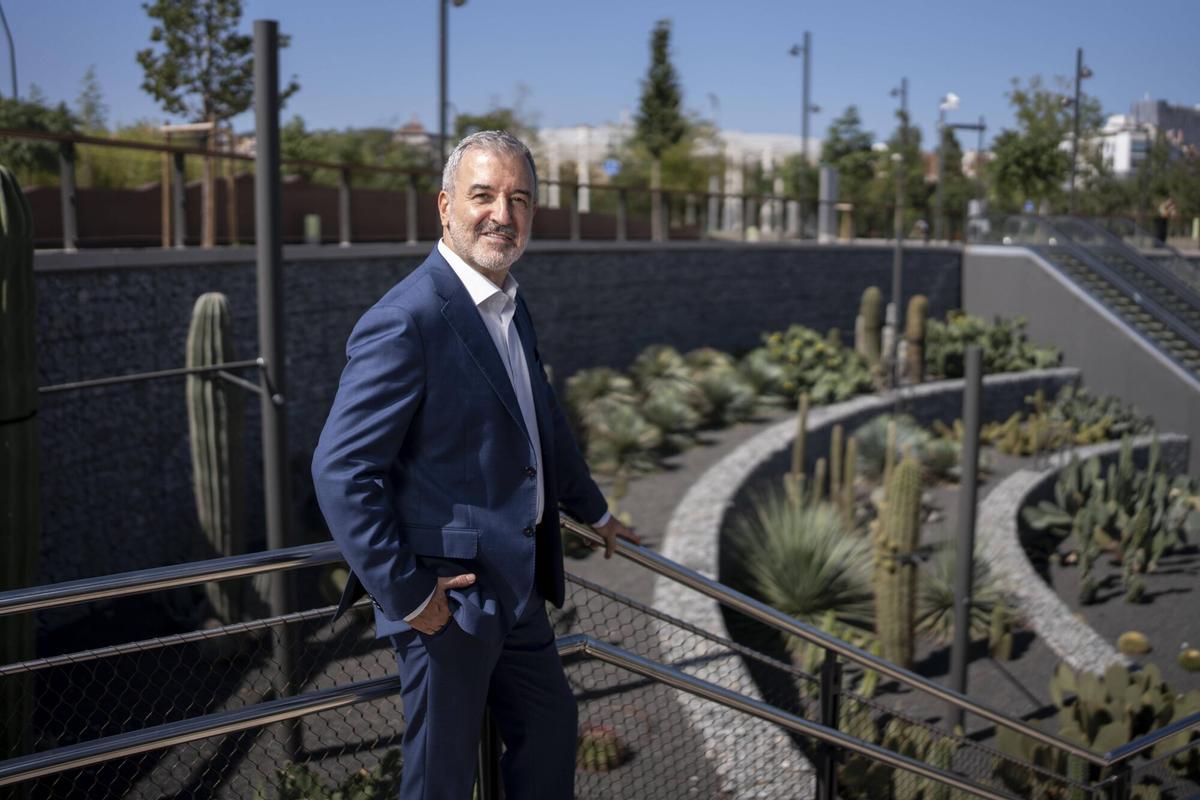 Collboni visita el nuevo parque de Glòries