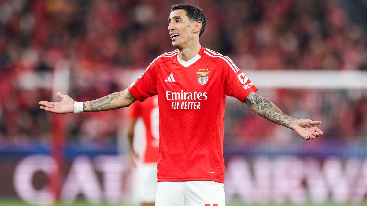 Di María, jugador del Benfica