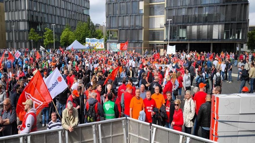 Villalba y Garcés en las movilizaciones de Alemania