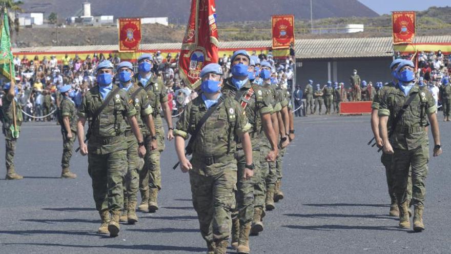 Despedida a militares que parten a Beirut en misión de Paz