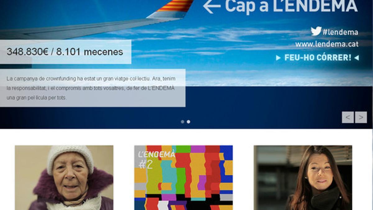 La nueva página web de 'L'endemà'