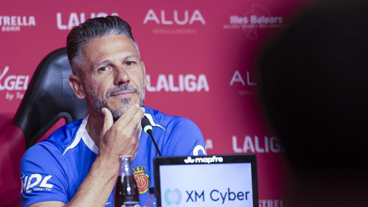 Demichelis, en rueda de prensa.